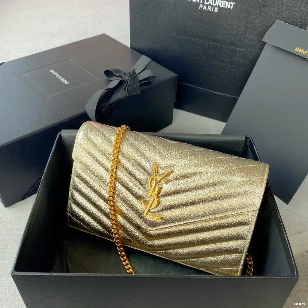 REP CASSANDRE WALLET YSL CHAIN MATELASSÉ 0526